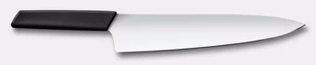 Nôž šéfkuchára Swiss Modern čierny, čepeľ 25 cm | VICTORINOX 6.9013.25B