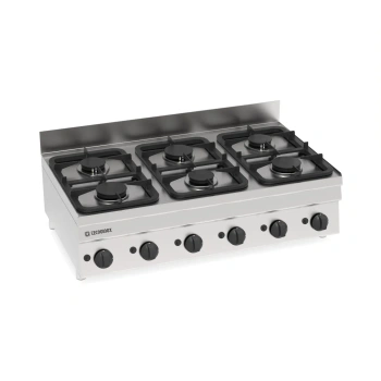 Plynový sporák stolný 6-horákový PC105G/6 Tecno60, 105x60x30 cm, 19.8 kW | TECNOINOX 113003