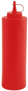 Dávkovač na studené omáčky so zátkou, červený, 650 ml | APS 93156