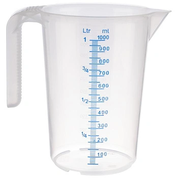 Džbán odmerka STACKABLE, so stupnicou v modrej farbe, 1 l | APS 30062