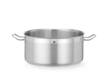 Nízky hrniec z nehrdzavejúcej ocele Profi Line, 12 l, priemer 32 cm, výška 15 cm | HENDI 830185