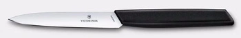 Nôž na zeleninu a ovocie Swiss Modern, hladká čepeľ 10 cm, čierny | VICTORINOX 6.9003.10