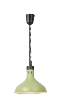 Lampa na ohrievanie jedál zvon, zelená, 0,25 kW | HENDI 273692