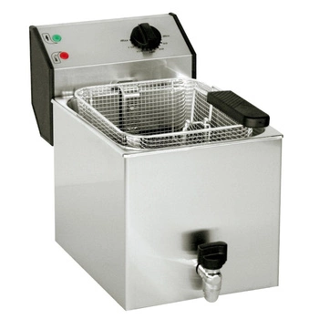Elektrická fritéza 1-komorová s kohútikom, 8 l, studená zóna | ROLLER GRILL FD80R