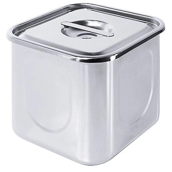 Nádoba na potraviny z nehrdzavejúcej ocele, 2,5 l, 14x14x14 cm | CONTACTO 310/014