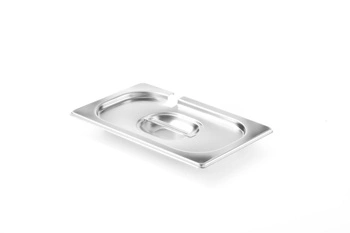 Oceľové veko pre GN 1/4 PROFI LINE s výrezom pre naberačku HENDI 805145