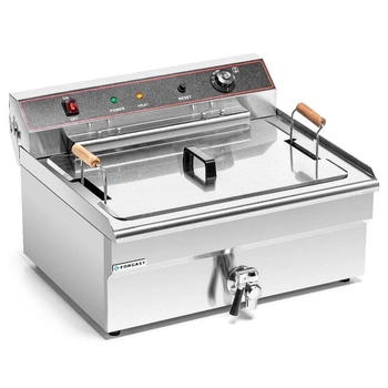 Elektrická fritéza 1-komorová 20 l, 4,8 kW, studená zóna | FORGAST FG09017