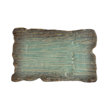 Obdĺžnikový plytký tanier Moku achát 30 x 18 cm | KERA KERAMIKA 16.2.ACHÁT