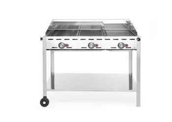 Plynový gril Green Fire Kitchen Line, 3-horákový, 17,4 kW | HENDI 149591