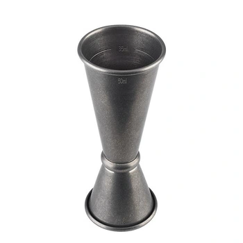 Odmerka barmanská obojstranná 25–50 ml, vintage oceľ | APS 93355