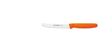 Univerzálny nôž s vlnitým ostrím - 11 cm, oranžový | GIESSER MESSER 8365 wsp 11 alebo