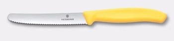 Nôž na paradajky Swiss Classic, zúbkovaná čepeľ, žltý, čepeľ 11 cm | VICTORINOX 6.7838.C1