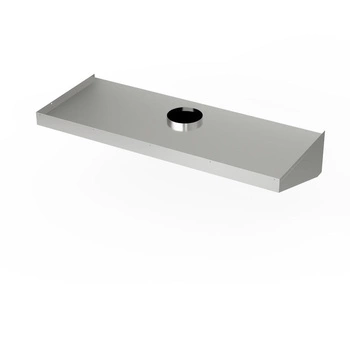 Nerezový diagonálny nástenný odsávač pár 450x90 cm | FORGAST