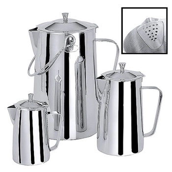 Čajník s vekom a sitkom, nerezová oceľ, 5 l | CONTACTO 3018/501