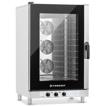 Elektrický konvektomat 10 GN 1/1 alebo 10 podnosov 60x40 cm, 15.8 kW | FORGAST FG09520