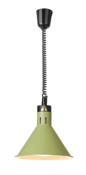 Závesná lampa na ohrievanie jedál, kužeľová, HENDI, zelená, 230V/250W, ⌀27.5x(V)25 cm | HENDI 273920 | HENDI 273920