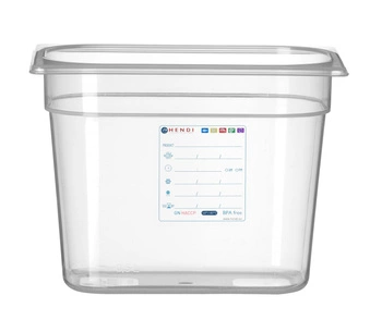 Nádoba HACCP GN 1/4 hlboká 20 cm z polypropylénu | HENDI 880357