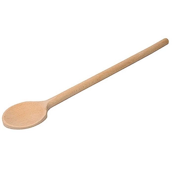 Drevená okrúhla lyžica na teflónové panvice, dĺžka 32 cm | CONTACTO 833/032