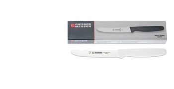 Súprava nožov s vlnitým ostrím - 11 cm, 6-dielna, biela | GIESSER MESSER 8365 wsp 11-6 w
