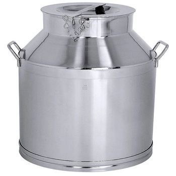 Kanister s vekom 50 l, nehrdzavejúca oceľ, výška 65 cm | CONTACTO 3010/050