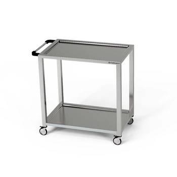 Nerezový 2-policový vozík 80x40x85 cm | FORGAST