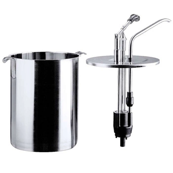 Dávkovač s pumpičkou z nehrdzavejúcej ocele, 6 l, strieborný | CONTACTO 3050/006