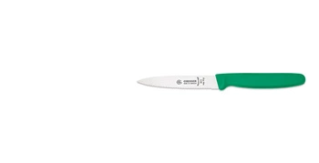 Lúpací nôž s vlnitým ostrím - 10 cm, zelený | GIESSER MESSER 8315 wsp 10 gr