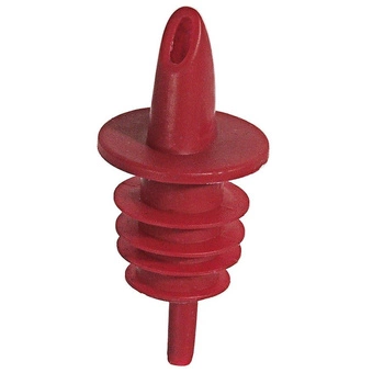 Nalievací uzáver na alkohol červený, z polyetylénu, 7 cm | CONTACTO 5852/005