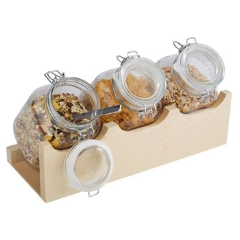 Stojan s pohármi GOOD MORNING javor | APS 13965