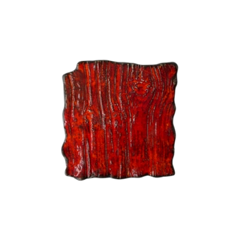 Plochý obdĺžnikový tanier Moku rubín 21 x 21 cm | KERA KERAMIKA 16.3.RUBIN