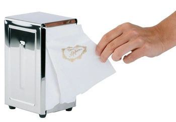 Držiak na servítky, nehrdzavejúca oceľ, leštený, 12x9.5x18.5 cm | APS 11720