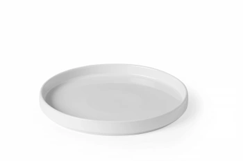 Doska s vysokým okrajom Oslo, biela - priemer 24 cm HENDI 768747