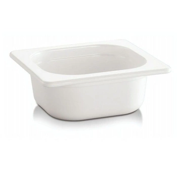 Nádoba GN 1/6 hĺbka 6,5 cm z melamínu biela | APS 83749