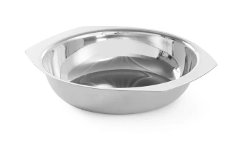 Miska z nehrdzavejúcej ocele s rukoväťami - priemer 16 cm | HENDI 401200