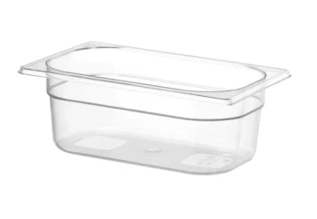 Nádoba COOL transparentná, GN 1/4, 10 cm zo SAN | HENDI 882252