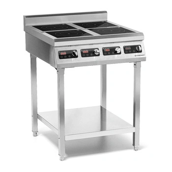 Kuchyňa indukčná 4-zónová na podstavci, 4x3,5 kW, 400 V | FORGAST FG09037