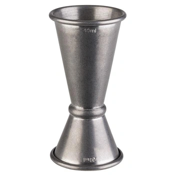 Odmerka barmanská obojstranná 20-40 ml, vintage oceľ | APS 93354