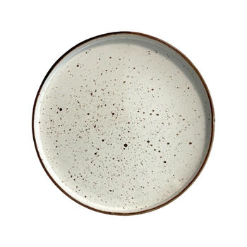 Tanier plytký s okrajom Arondi Rustic krémový 28 cm | KERA CERAMIKA 18.1.RUSTIC KRÉM