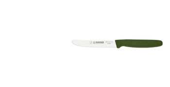 Univerzálny nôž s vlnitým ostrím - 11 cm, olivovo zelený | GIESSER MESSER 8365 wsp 11 ol