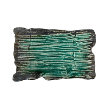 Obdĺžnikový plytký tanier Moku smaragd 30 x 18 cm | KERA CERAMIKA 16.2.SMARAGD