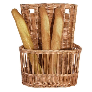 Oválny košík na bagety, prútie, 50x27x61 cm | CONTACTO 4882/500
