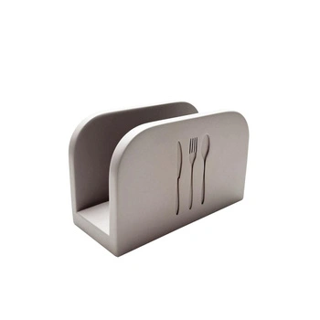 Držiak na servítky ELEMANT, betón, 16x7.5x10 cm | APS 11781