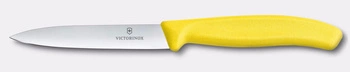 Nôž na zeleninu a ovocie Swiss Classic, hladká čepeľ, žltý, dĺžka čepele 10 cm | VICTORINOX 6.7708.C1