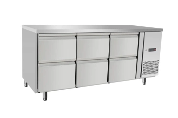 Chladiaci stôl so 6 zásuvkami GN 1/1, s bočným agregátom, 420 l, 230 V 0,4 kW | ARKTIC 237069