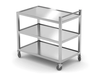 Zváraný 3-policový čakací vozík z nehrdzavejúcej ocele HENDI 810224
