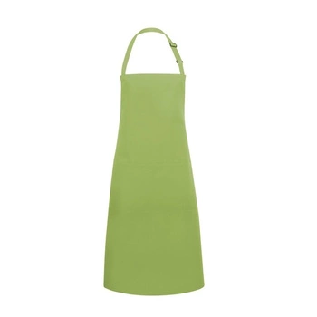 Kuchárska zástera Basic 75 x 90 cm s vreckom a prackou limetkovo zelená | KARLOWSKY BLS 5-81-Stck