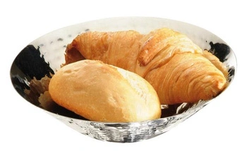 Miska z nehrdzavejúcej ocele, tepaná, leštená, 20x5.5 cm | APS 30277