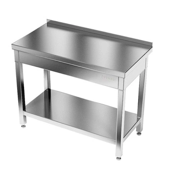 Nerezový pracovný stôl s policou 80x60x85 cm | FORGAST