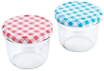 Poháre s viečkom, 230 ml, 7,5 cm, sada 6 ks | CONTACTO 2705/230