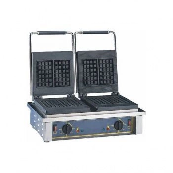 Elektrický vaflovač, 4 vafle, 9.5x15x2.3 cm, 2x3.2 kW | ROLLER GRILL GED 20